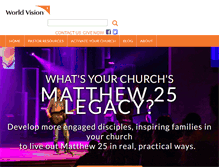 Tablet Screenshot of church.worldvision.org