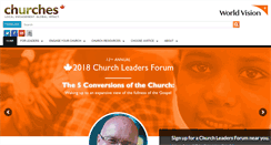 Desktop Screenshot of churches.worldvision.ca
