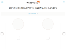 Tablet Screenshot of children.worldvision.ca