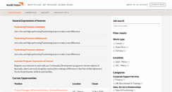 Desktop Screenshot of careers.worldvision.com.au